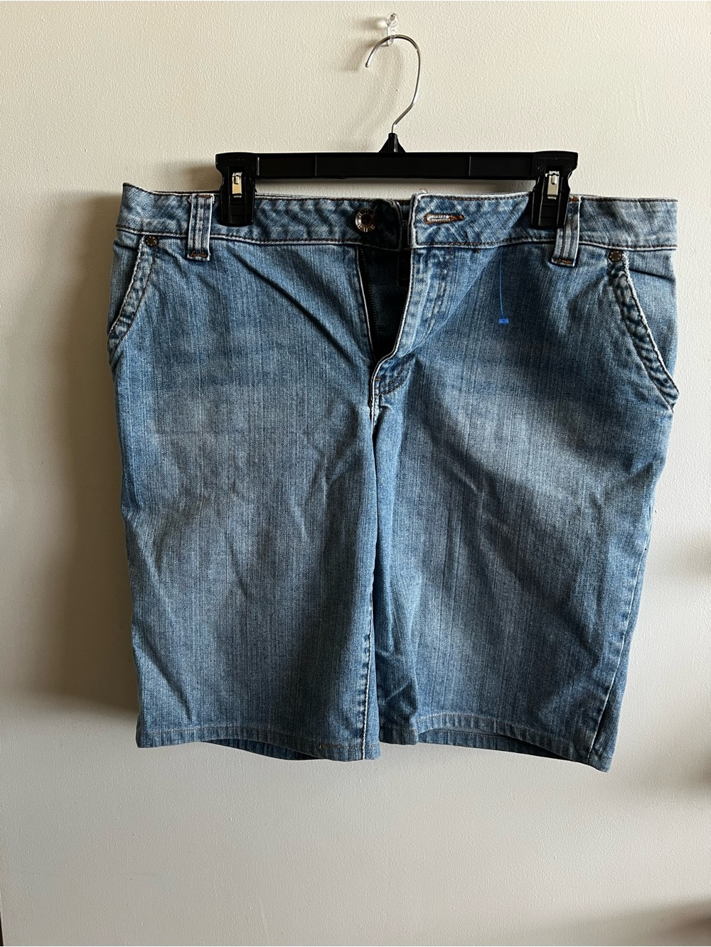 a.n.a Women’s Denim Bermuda Shorts - Light Blue